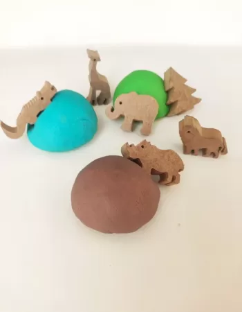 Orman Hayvanları Temalı Oyun Hamuru Seti