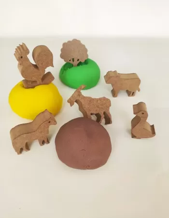 Çiftlik Hayvanları Temalı Oyun Hamuru Seti (farm Playdough Kit)